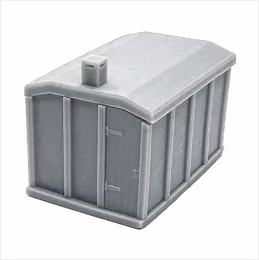 OO Scale Concrete Line-Side Hut - Style 1