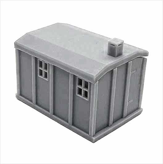 OO Scale Concrete Line-Side Hut - Style 1