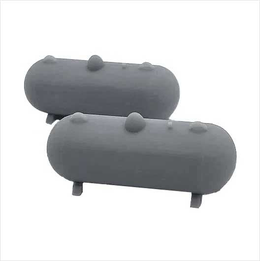 OO Scale 500 Gallon Propane Tank - Style 1 (2 pack)