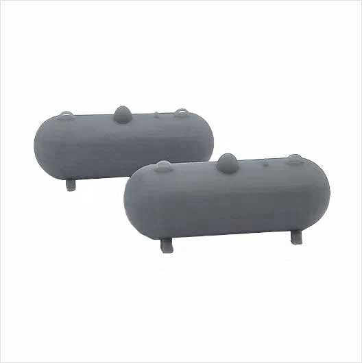 OO Scale 500 Gallon Propane Tank - Style 1 (2 pack)