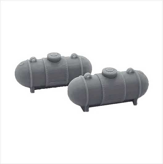 OO Scale 500 Gallon Propane Tank - Style 2 (2 pack)