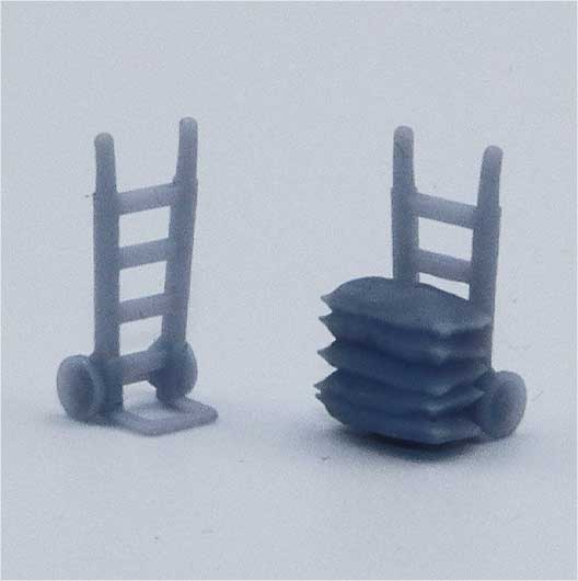 OO Scale Sack Truck (2 pack)
