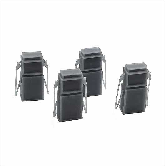 O Scale 1960s Petrol Pump Without Branding (4 pack)