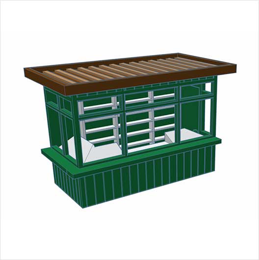 OO Scale Steam-Era News Kiosk