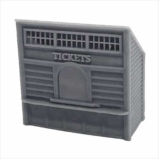 OO Scale Steam-Era Ticket Kiosk