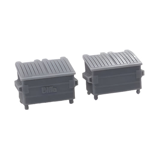 OO Scale 1100 Litre Four Wheel Bin (2 pack)