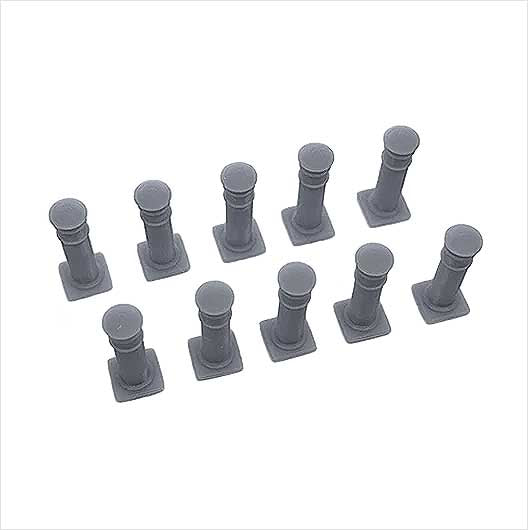 OO Scale Metal Bollard (10 pack)