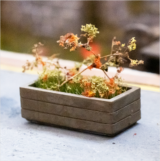 OO Scale Rectangular Flower Planter (6 pack)