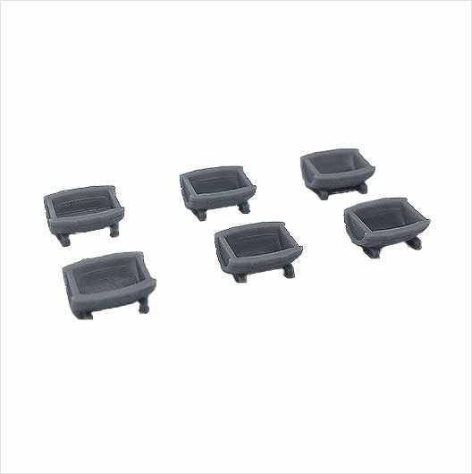 OO Scale Whiskey Barrel Planter (6 pack)