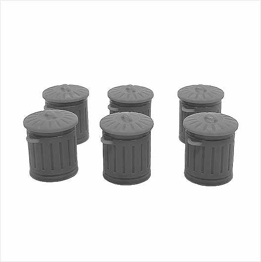 O Scale Galvanised Metal Bin