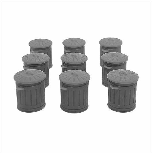 O Scale Galvanised Metal Bin