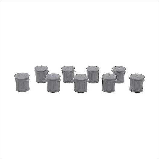 OO Scale Galvanised Metal Bin
