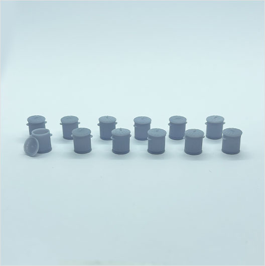 O Scale Galvanised Metal Bin with Removable Lid