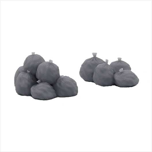 OO Scale Rubbish Bag Pile (2 pack)