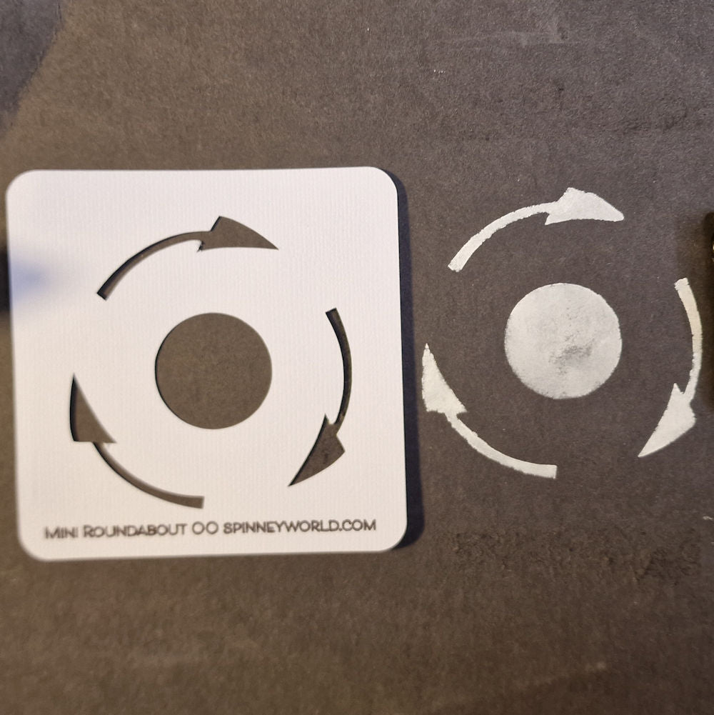 OO Gauge (1:76) Mini Roundabout Stencil