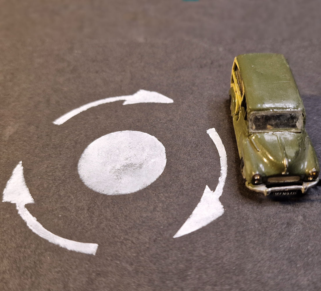 OO Gauge (1:76) Mini Roundabout Stencil