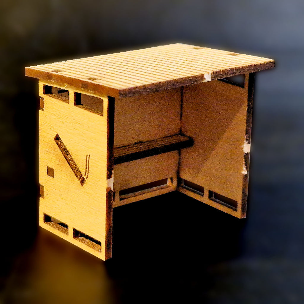 OO Gauge (1:76) Smoking Shelter