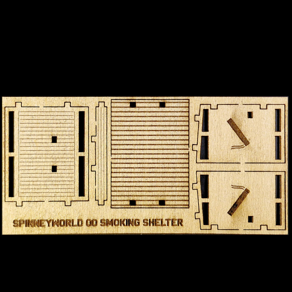 OO Gauge (1:76) Smoking Shelter