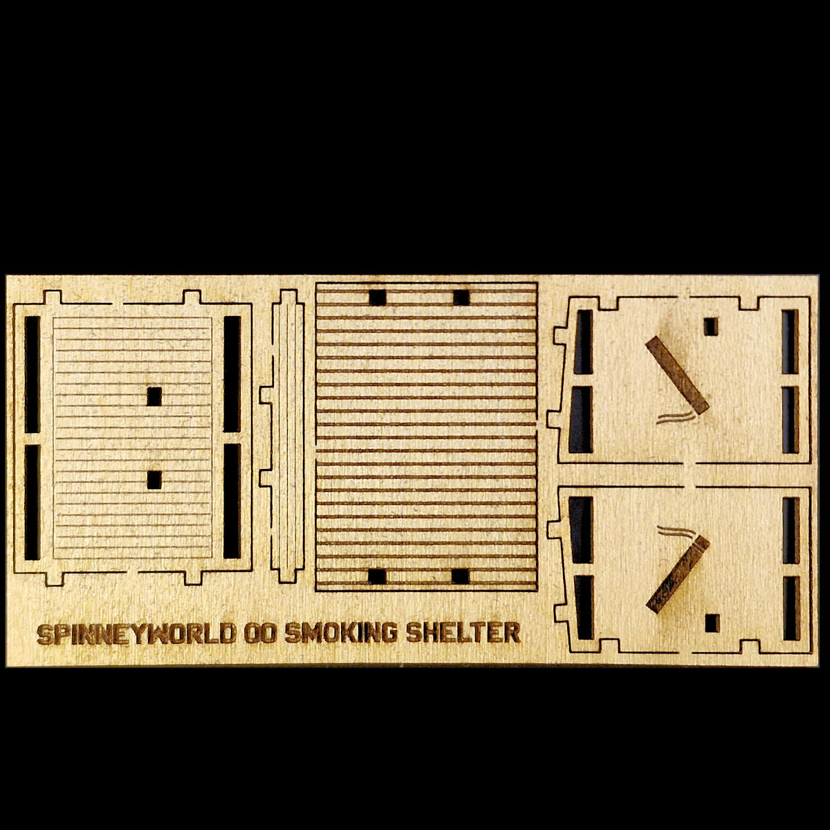 OO Gauge (1:76) Smoking Shelter