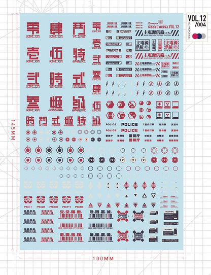 Hobby Mio Vol 12 Sci-fi Symbols Decals