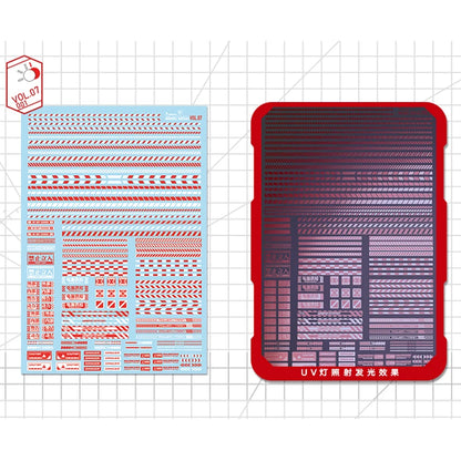 HOBBY MIO VOL7 Safety Warning Decals with fluorescent effect