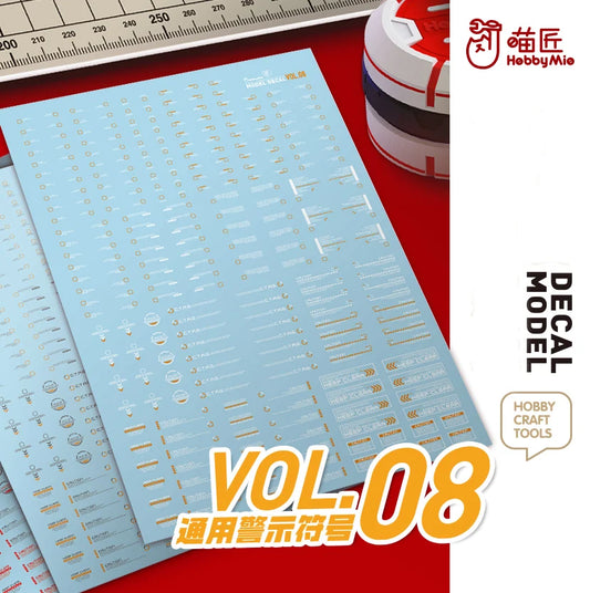 HOBBY MIO Vol 8 Sci-fi Decals with fluorescent effect