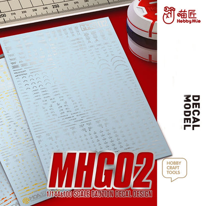 HOBBY MIO MHG 02 Universal Warning Decals with fluorescent effect