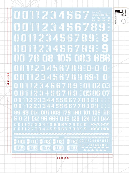 Hobby Mio Vol 11 Lettering Decals