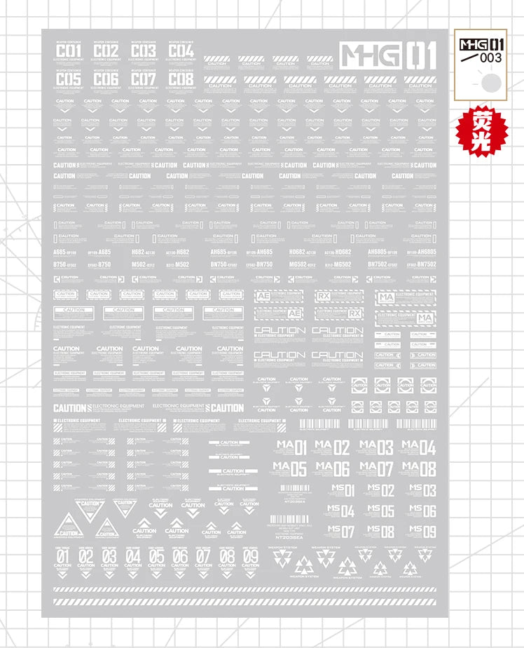 MHG 01 Sci-fi Detailing Decals