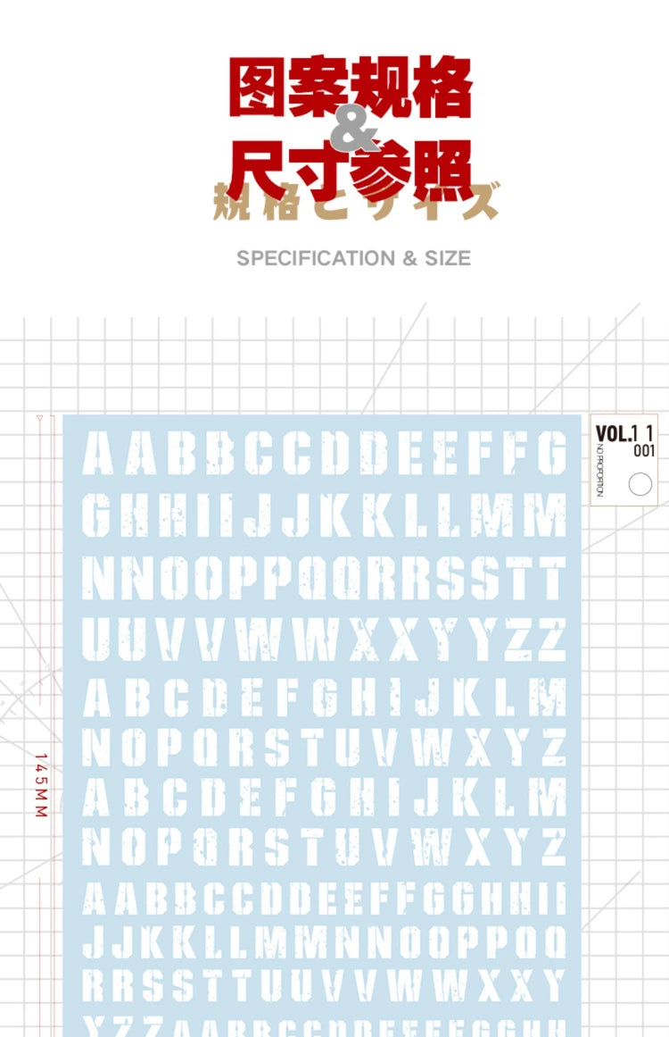 Hobby Mio Vol 11 Lettering Decals