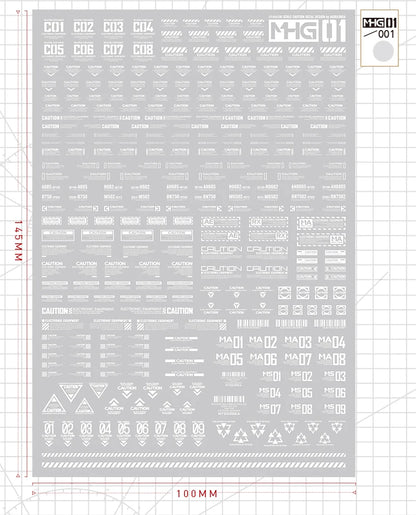 MHG 01 Sci-fi Detailing Decals