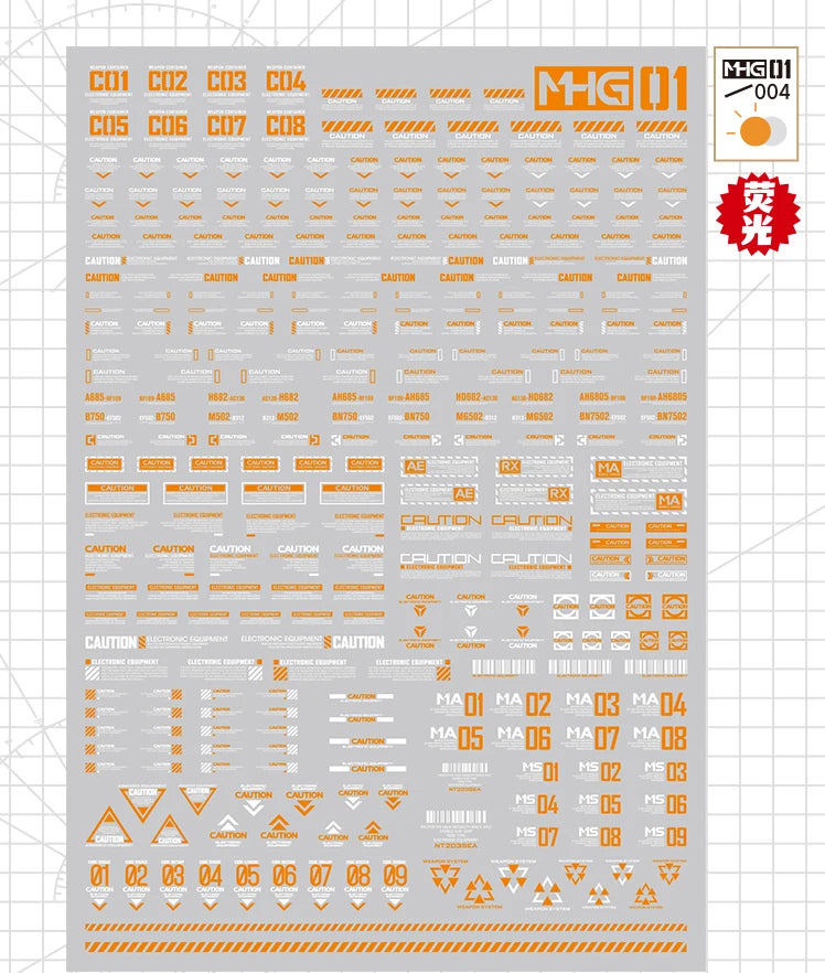 MHG 01 Sci-fi Detailing Decals