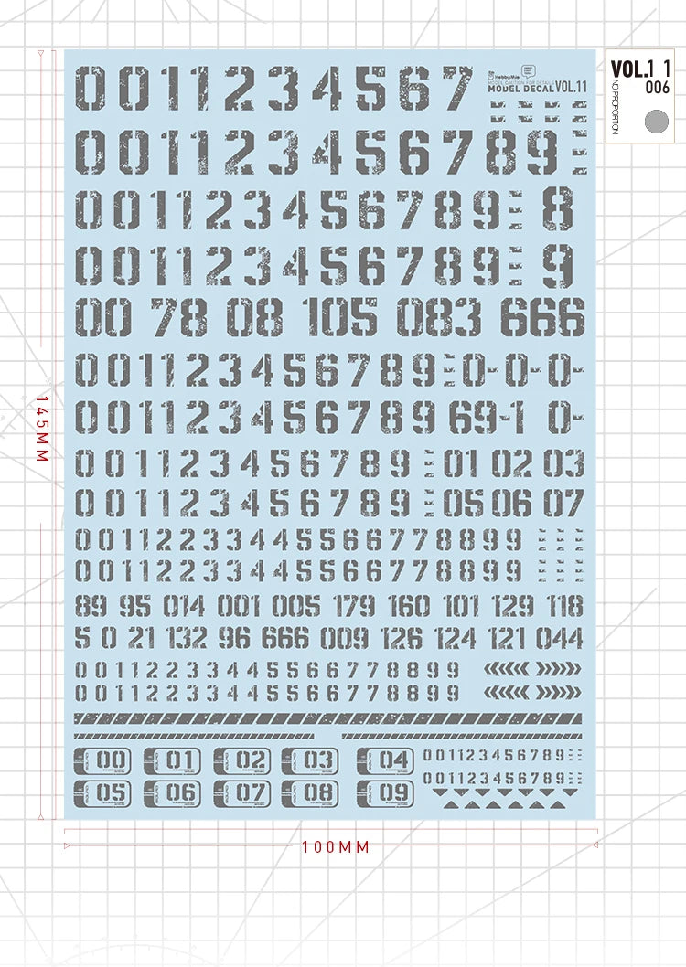 Hobby Mio Vol 11 Lettering Decals