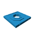 SS0014 - Space Station - Octagonal Panel connector STL