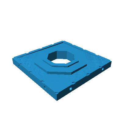 SS0014 - Space Station - Octagonal Panel connector STL