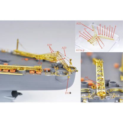 SSMODEL 1/350 Upgrade for Very Fire USN Missouri VF350909