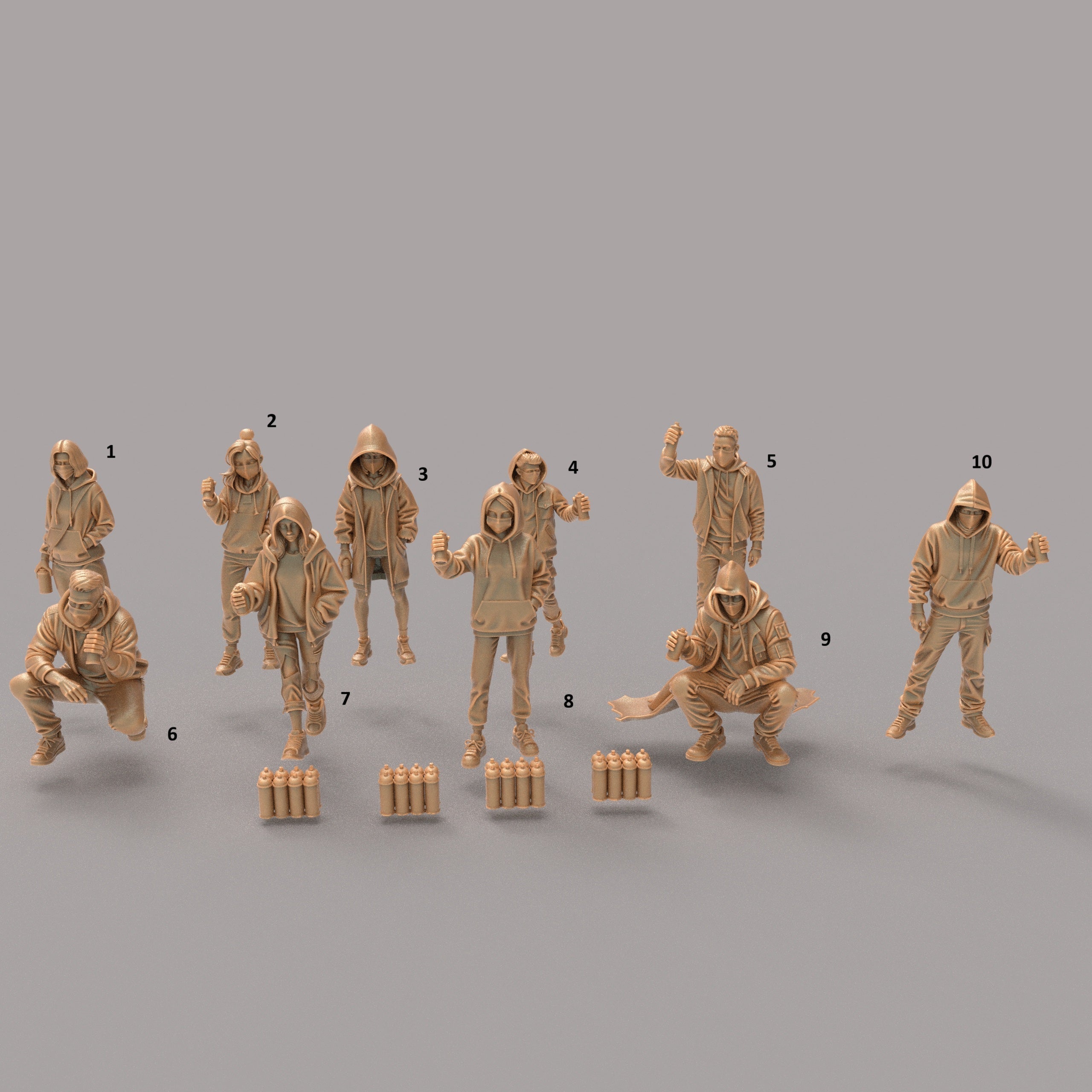 Graffiti Painters figures