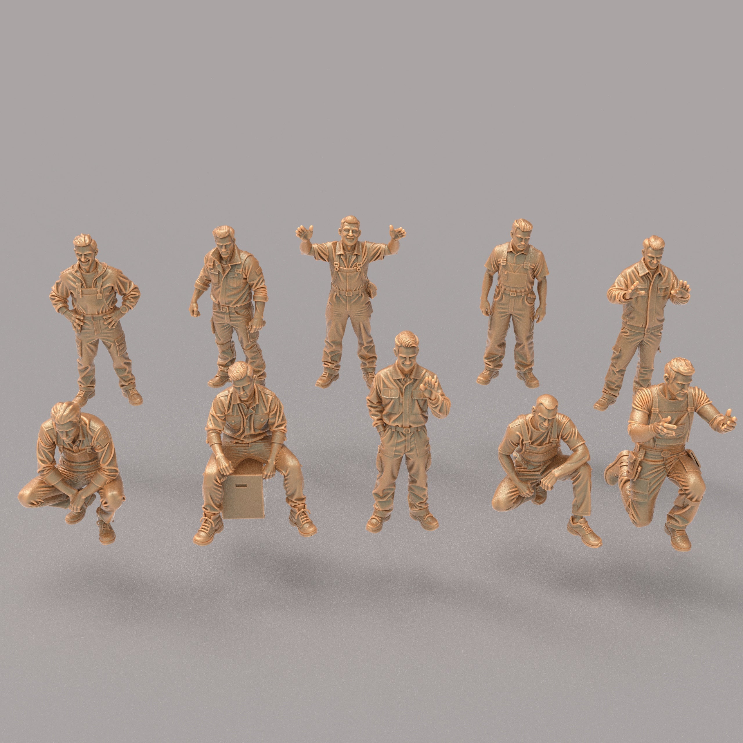 Car mechanics figures