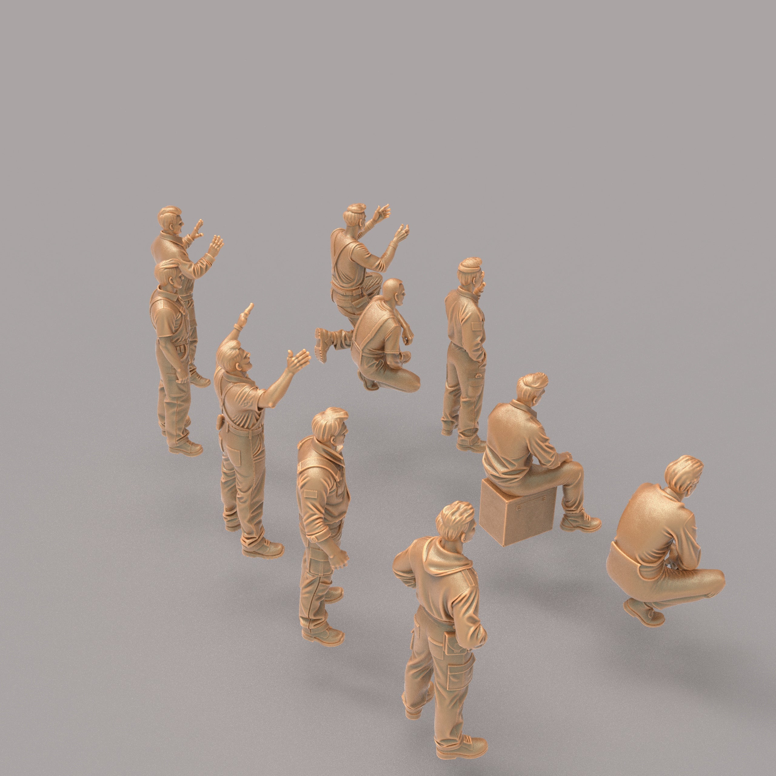 Car mechanics figures