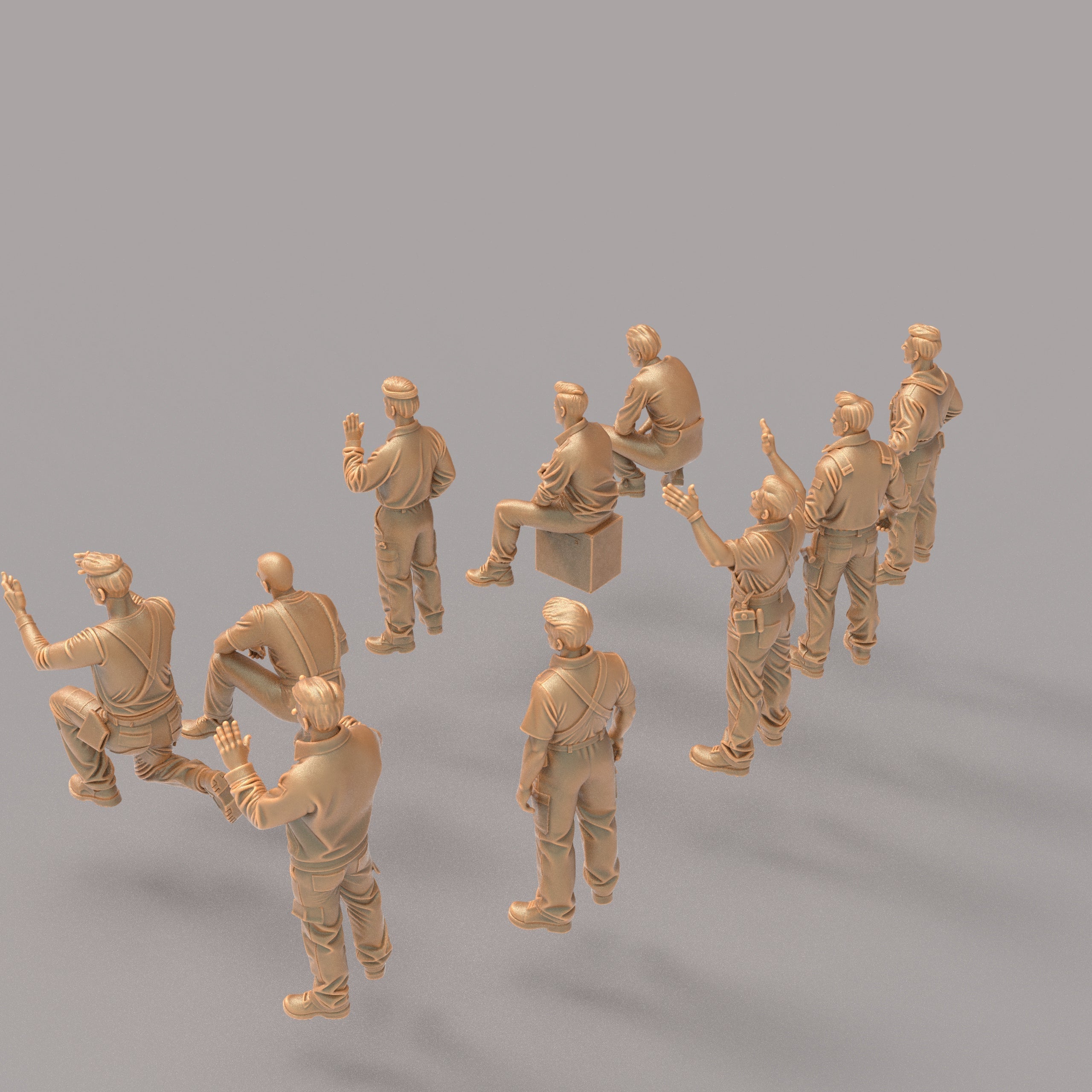 Car mechanics figures