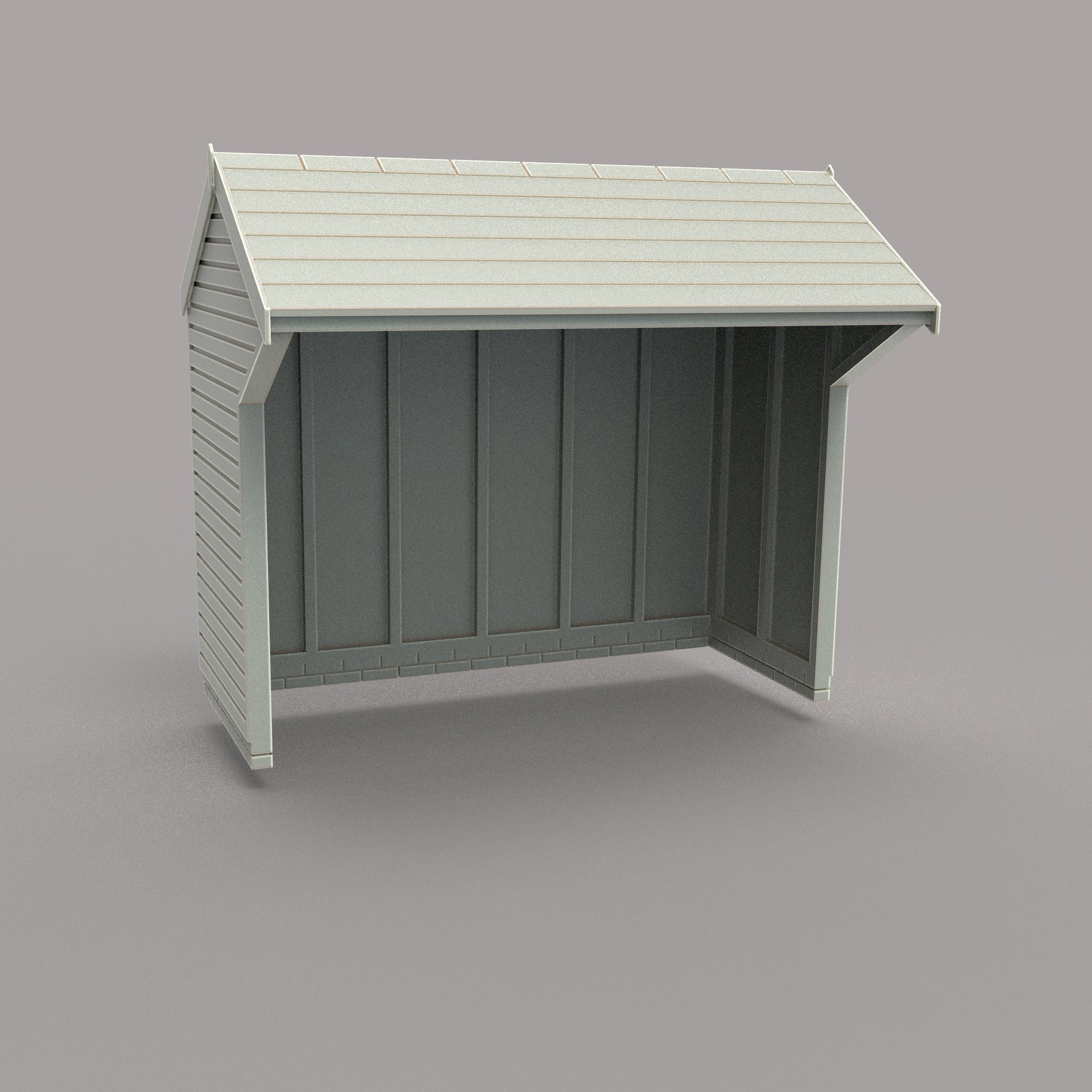 PJD107 Model Railway Wooden Bus Shelter