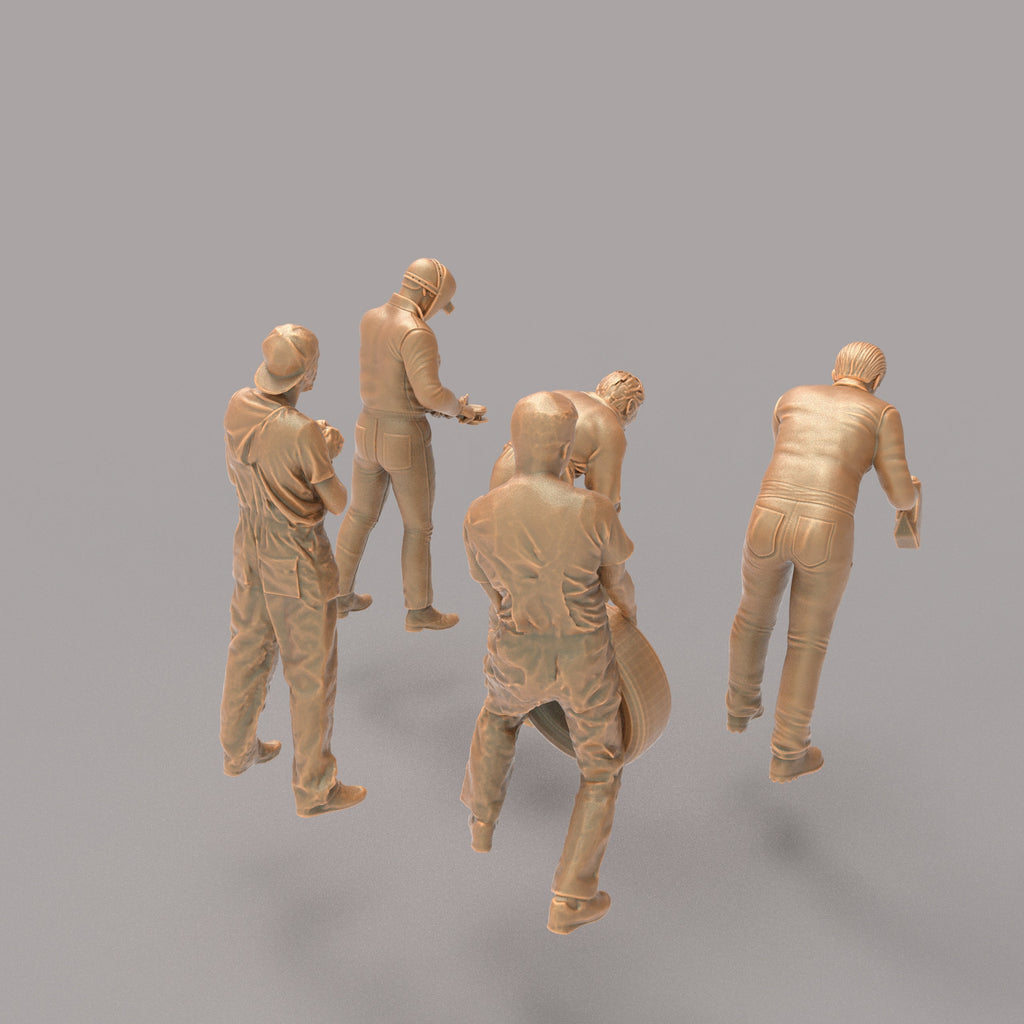 MM869 Mechanics Group 'B' 5 Figures