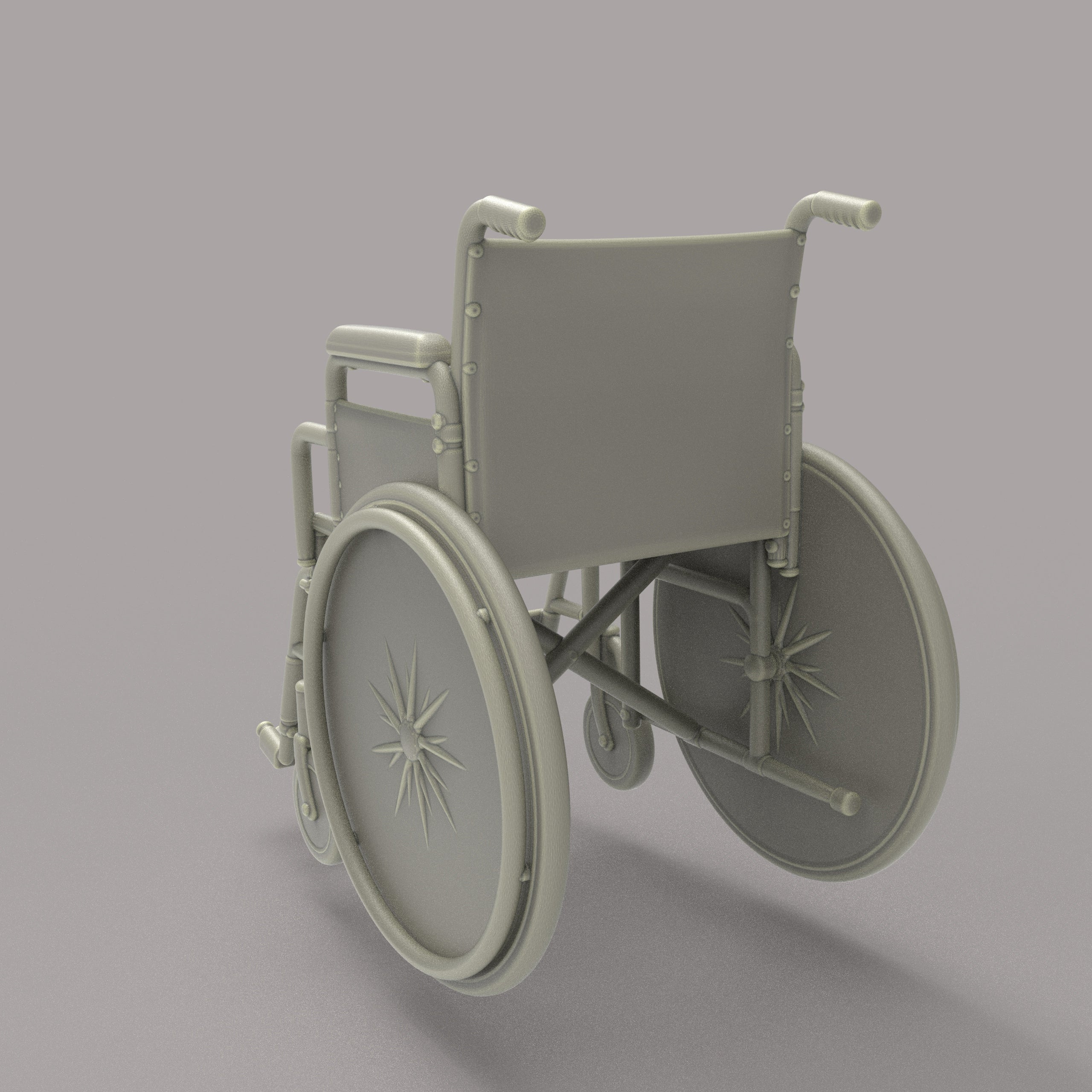 MM2138 Man Waving Sitting in Wheel Chair