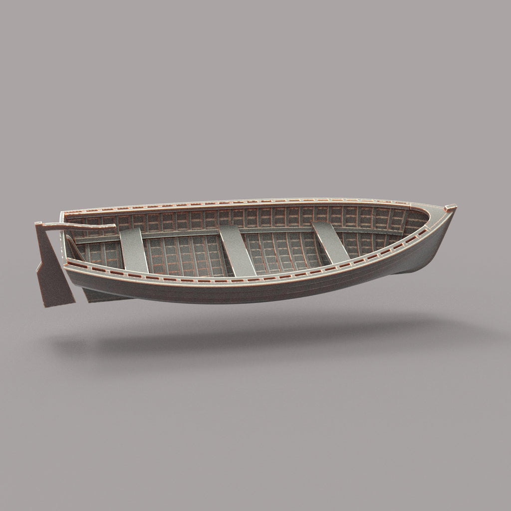 MM1326 Wooden Clinker Boat