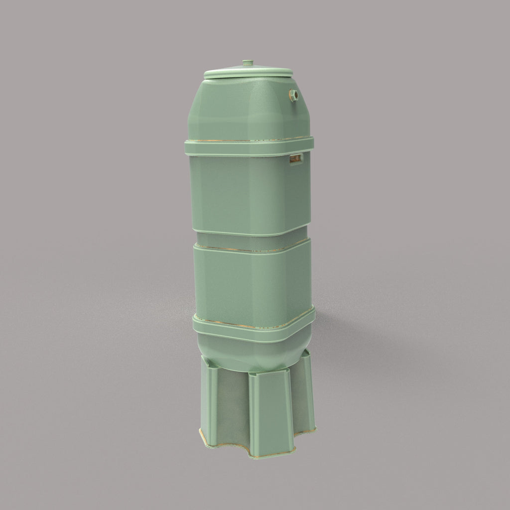 PJD067B Model Railway Slim Water Butt x 2