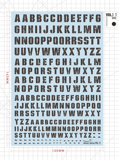 Hobby Mio Vol 11 Lettering Decals