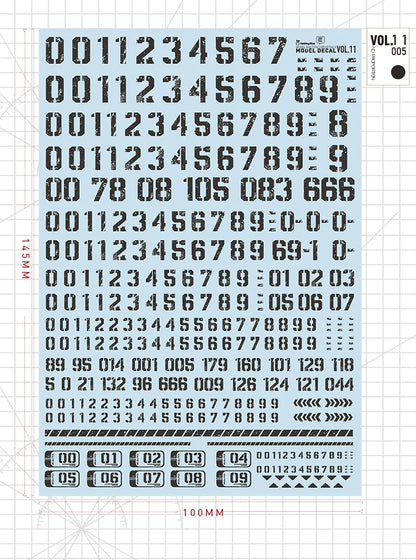 Hobby Mio Vol 11 Lettering Decals