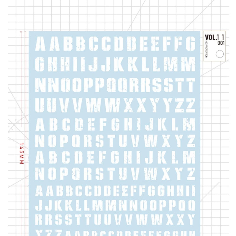 Hobby Mio Vol 11 Lettering Decals