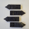 Kill Team Wound Marker set - standard 4 dice (Black)