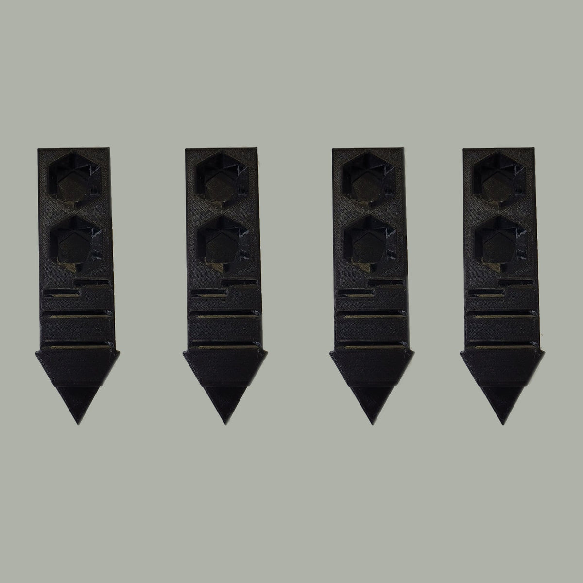 Kill Team Wound Marker set of 4 - 2 Dice generic (Black)